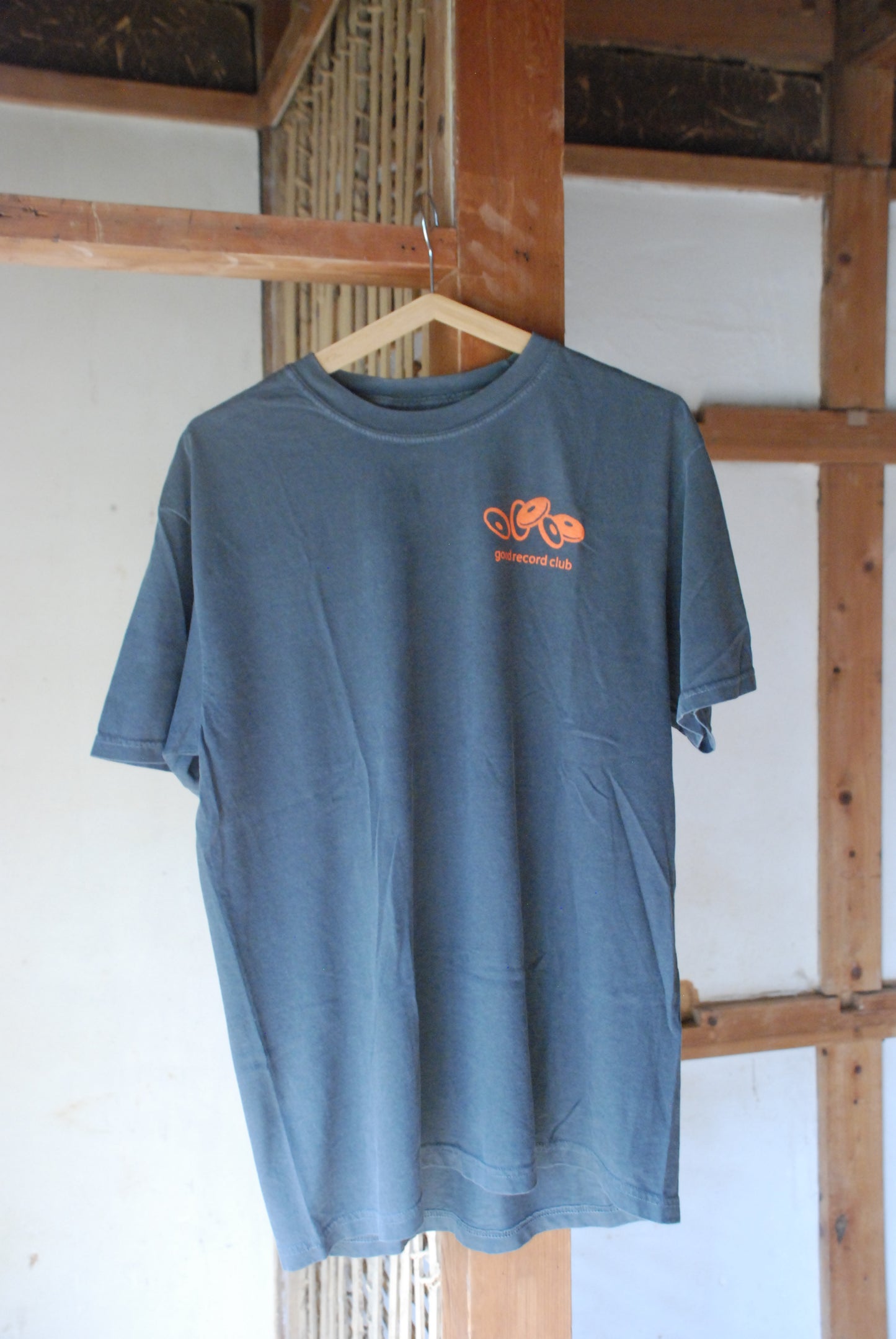 grc Silkscreen Print Logo Short Sleeve Garment Dyed T-shirt