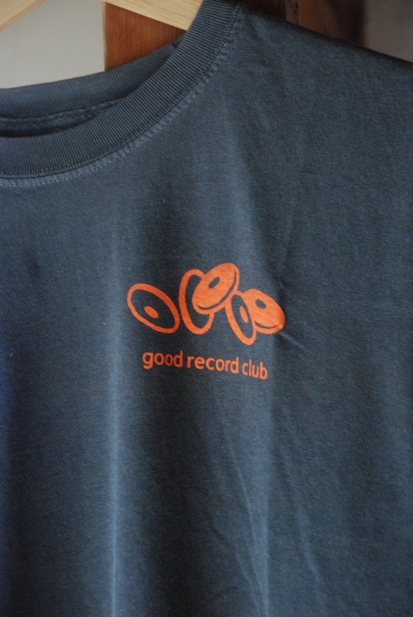 grc Silkscreen Print Logo Short Sleeve Garment Dyed T-shirt