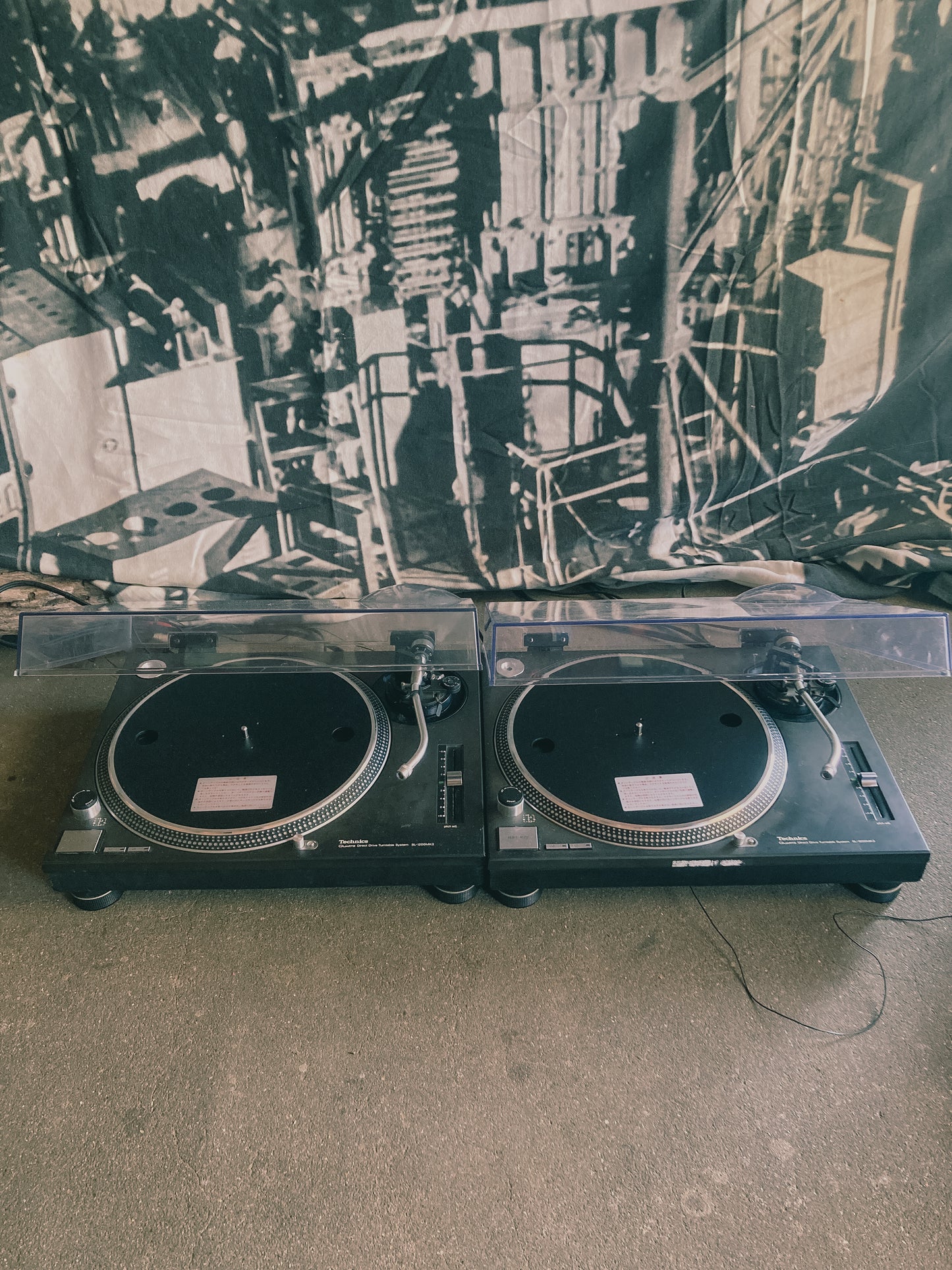 Technics SL-1200MK3 Direct Drive Player System Black Pair