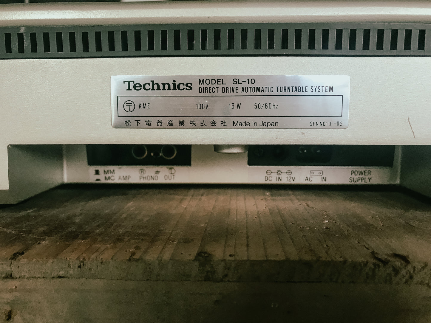 Technics SL-10 Direct Drive Player